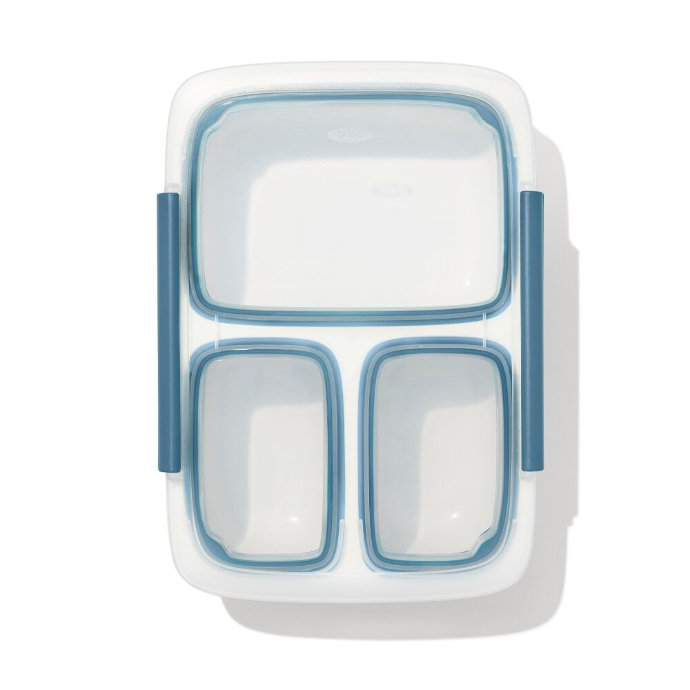Prep & Go 4.1-Cup Divided Container - Ocean Blue E7