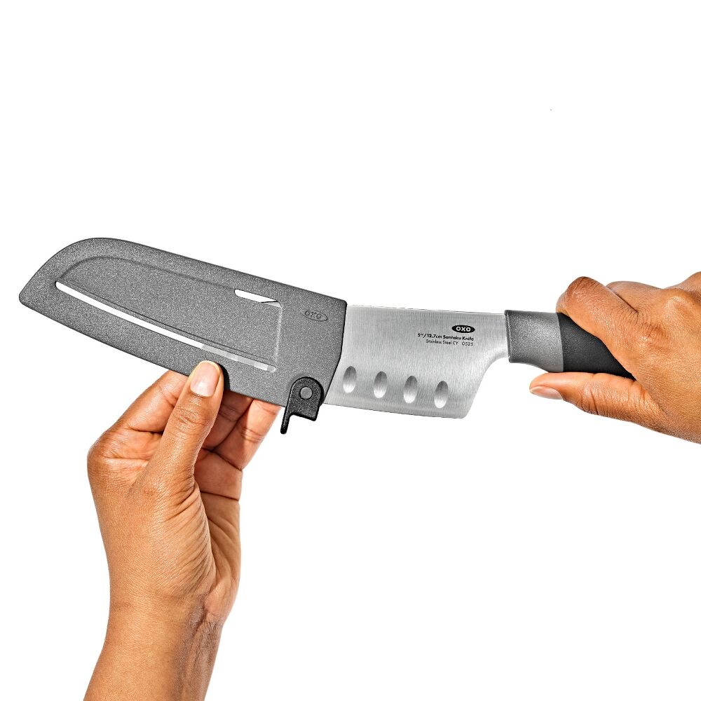 5 in Santoku Knife with Locking Sheath A3