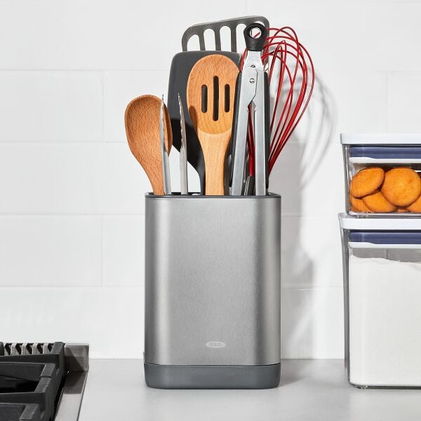Adjustable Stainless Steel Utensil Holder - Small L8