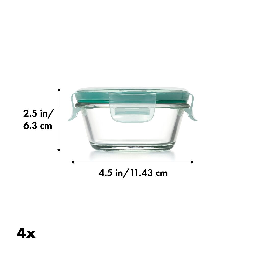 Smart Seal 8-Piece1 Cup Glass Round Container Set C6