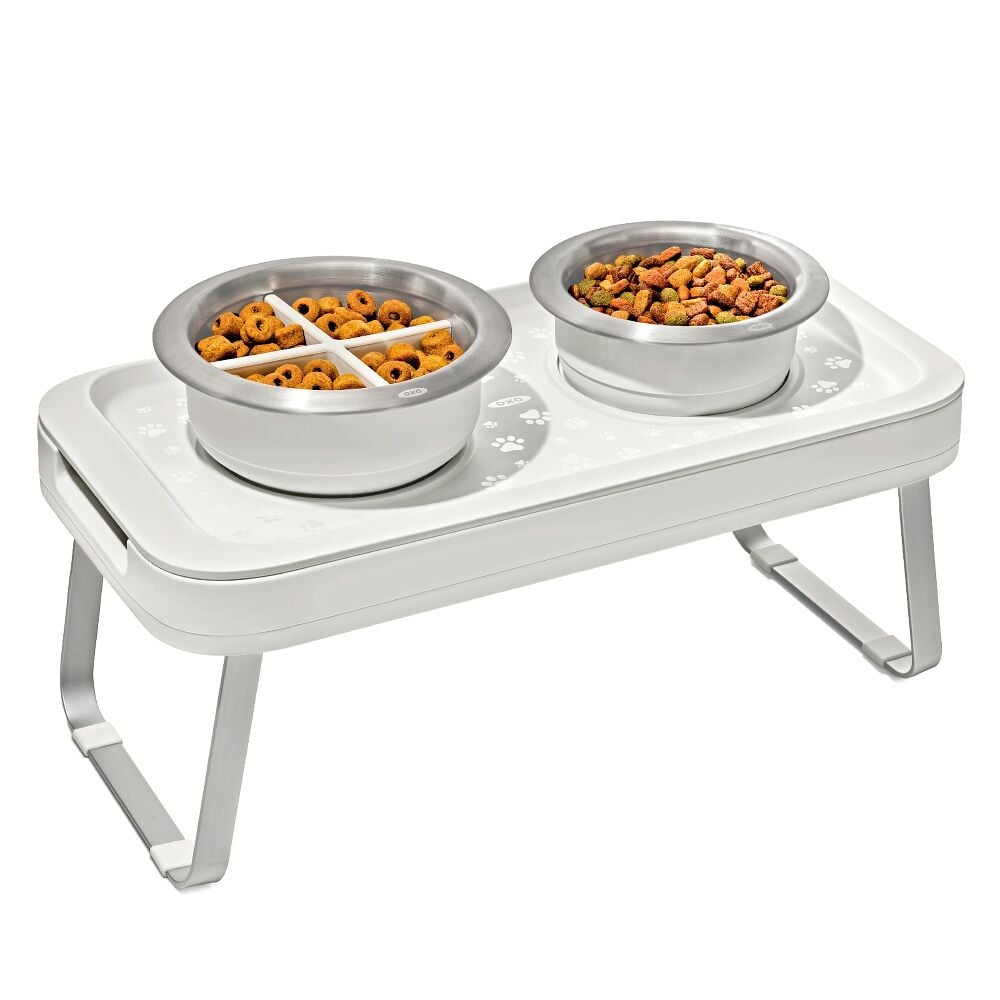 OXO Pet Adjustable Elevated Feeder J0