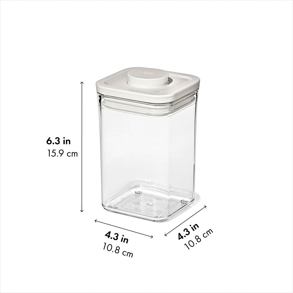 OXO Pet POP Container — Small Square Short — 1.1 Qt/1 L F9