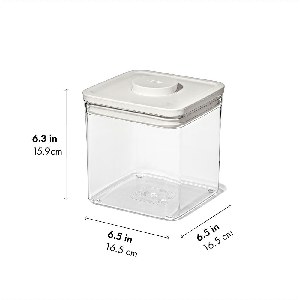 OXO Pet POP Container — Big Square Short — 2.8 Qt/2.6 L D5