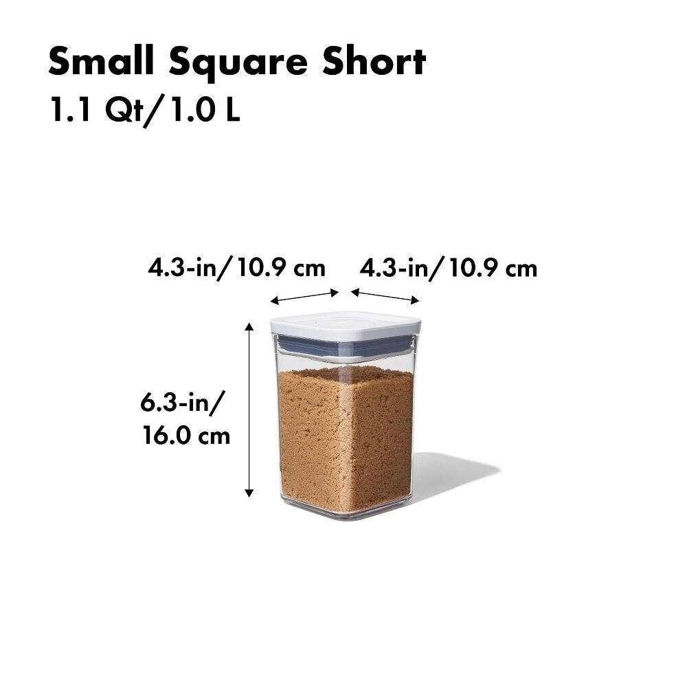 POP Container - Small Square Short (1.1 Qt/1.0 L) J2
