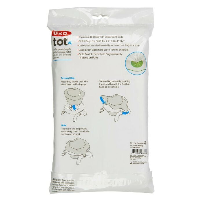 2-in-1 Go Potty™ Refill Bags - 30 Pack X4