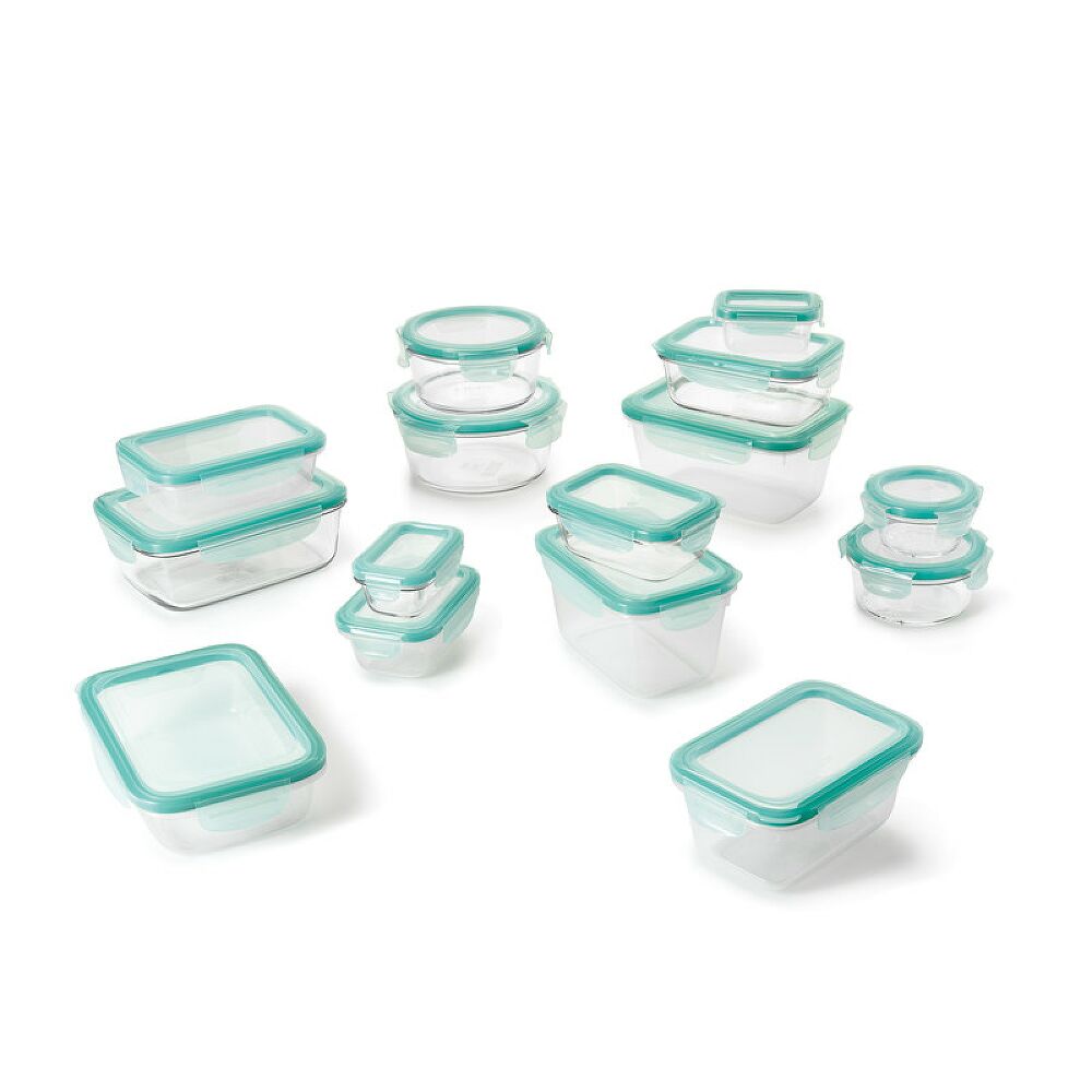 OXO Good Grips 30 Piece Smart Seal Glass & Plastic Container Set B4