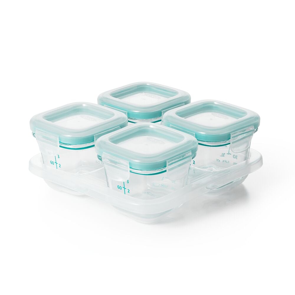 4 oz Glass Baby Blocks™ Freezer Storage Containers Q8