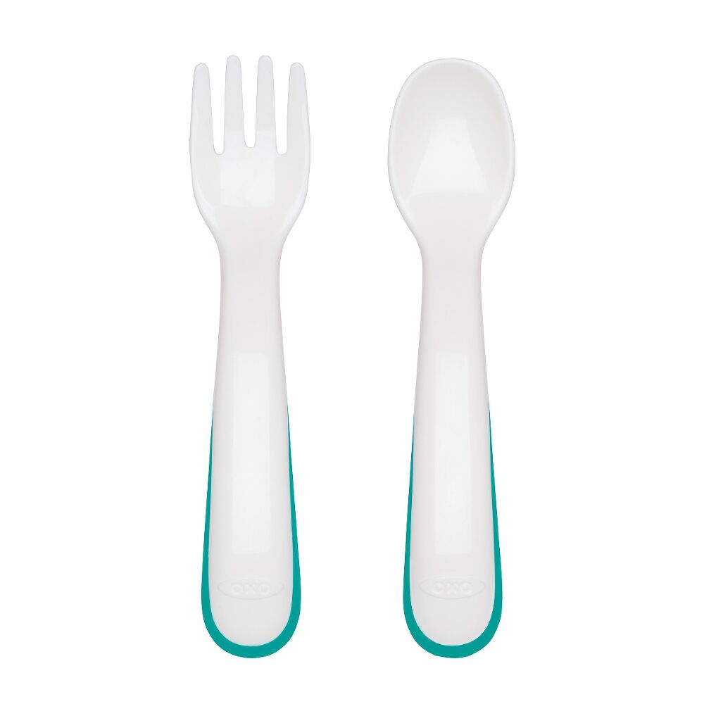 On-the-Go Plastic Fork and Spoon Set with Travel Case B9