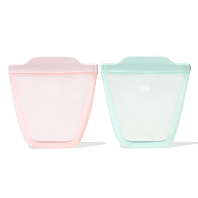 Tot Silicone Reusable Bag - 2-Piece Stand-Up Cup Set K8