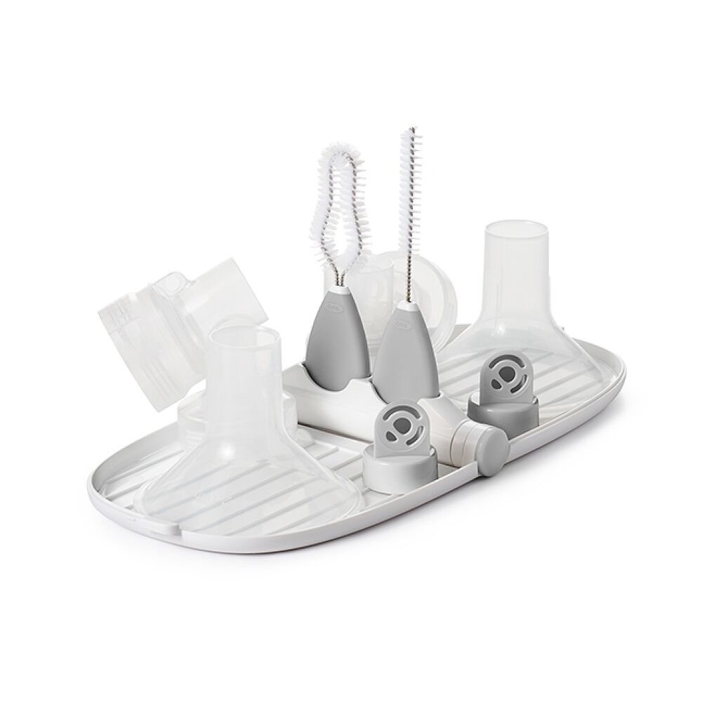 Breast Pump Parts Drying Rack with Detail Brushes I5
