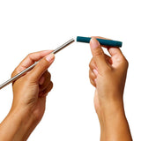 4-Piece Reusable Straw and Brush Set with Case D1