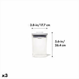 POP Round Canister 3-Piece Mini Bath Set (0.6 Qt) K8