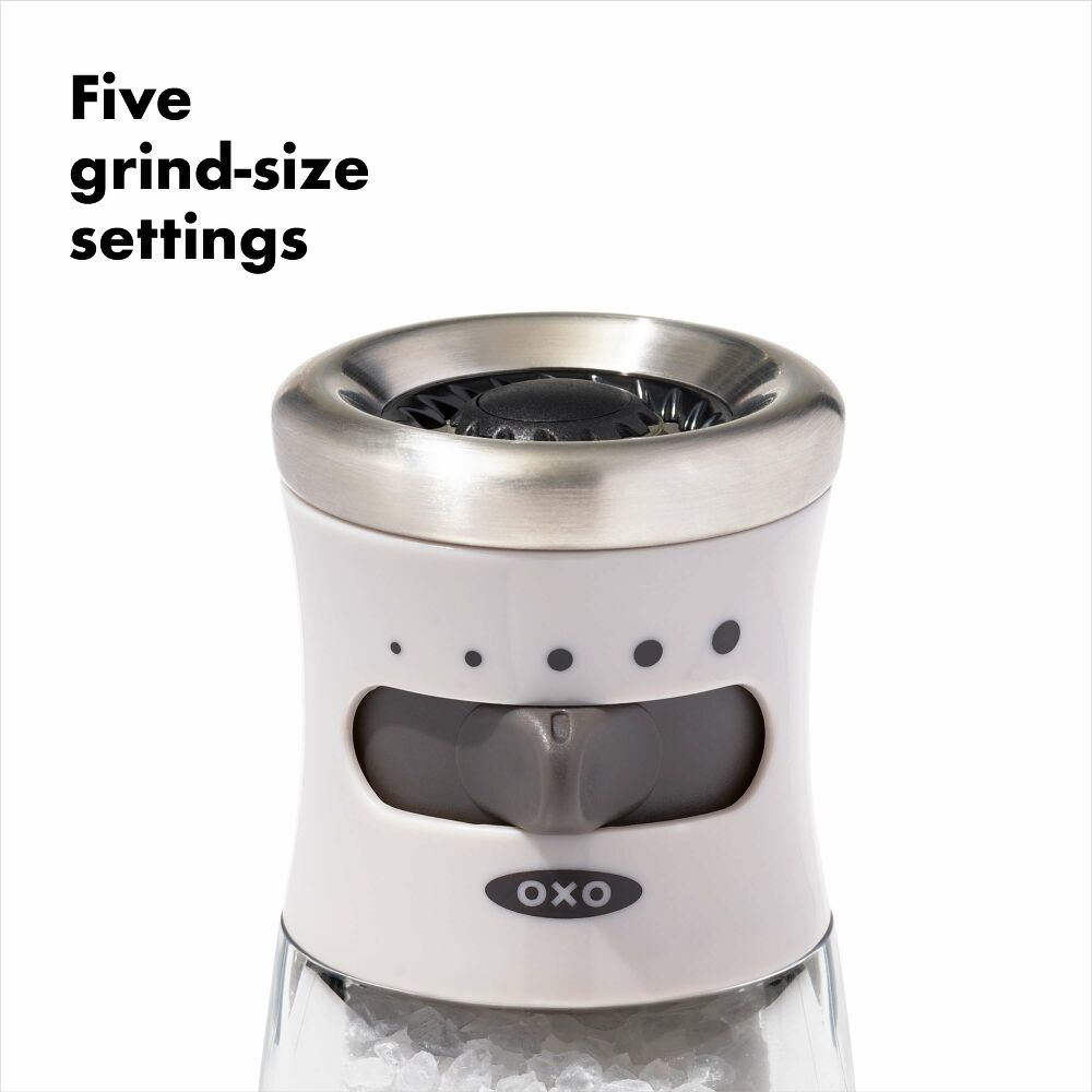 Contoured Mess-Free Salt Grinder S7