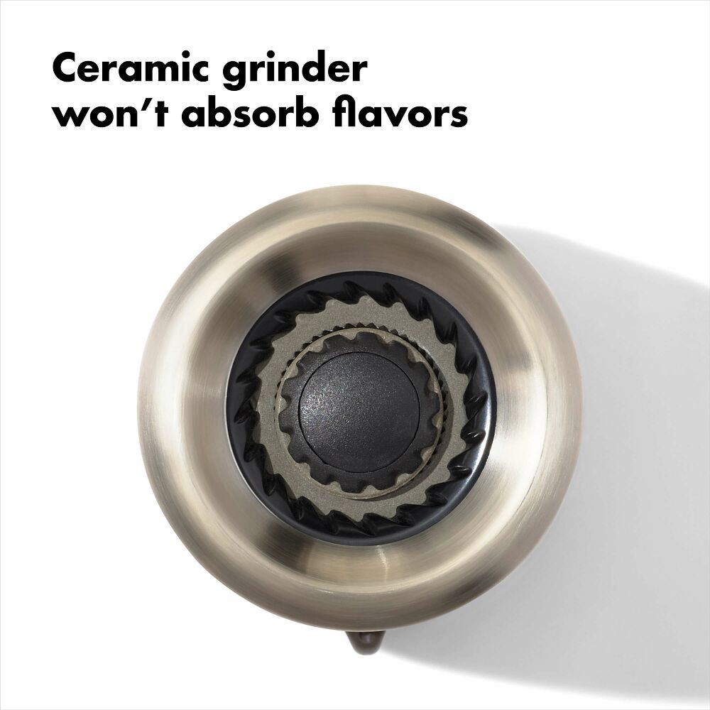 Contoured Mess-Free Salt Grinder S7