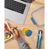 Prep & Go Stainless Steel Utensils With Case - Ocean Blue J4