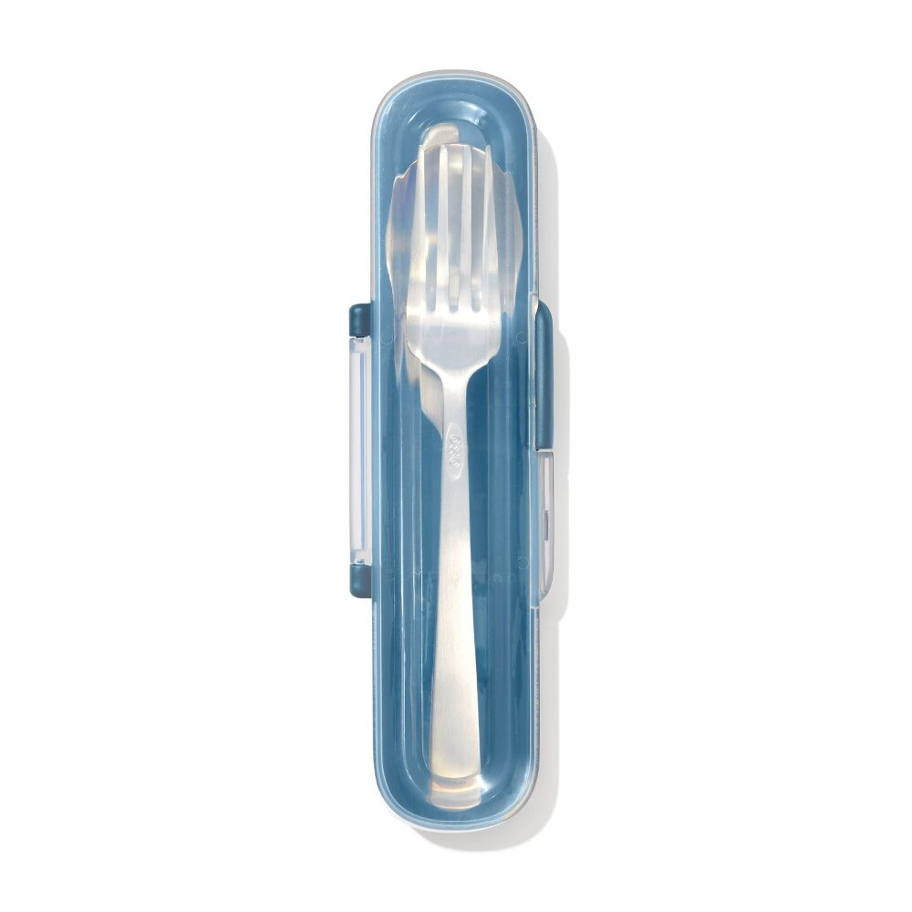 Prep & Go Stainless Steel Utensils With Case - Ocean Blue J4