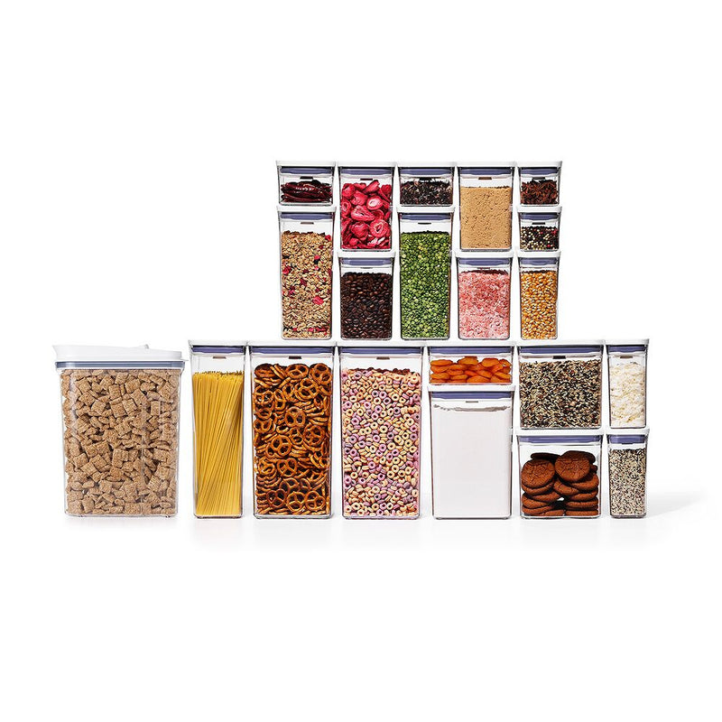 POP Large Cereal Dispenser (4.5 Qt.) & 20-Piece POP Container Set Bundle O3