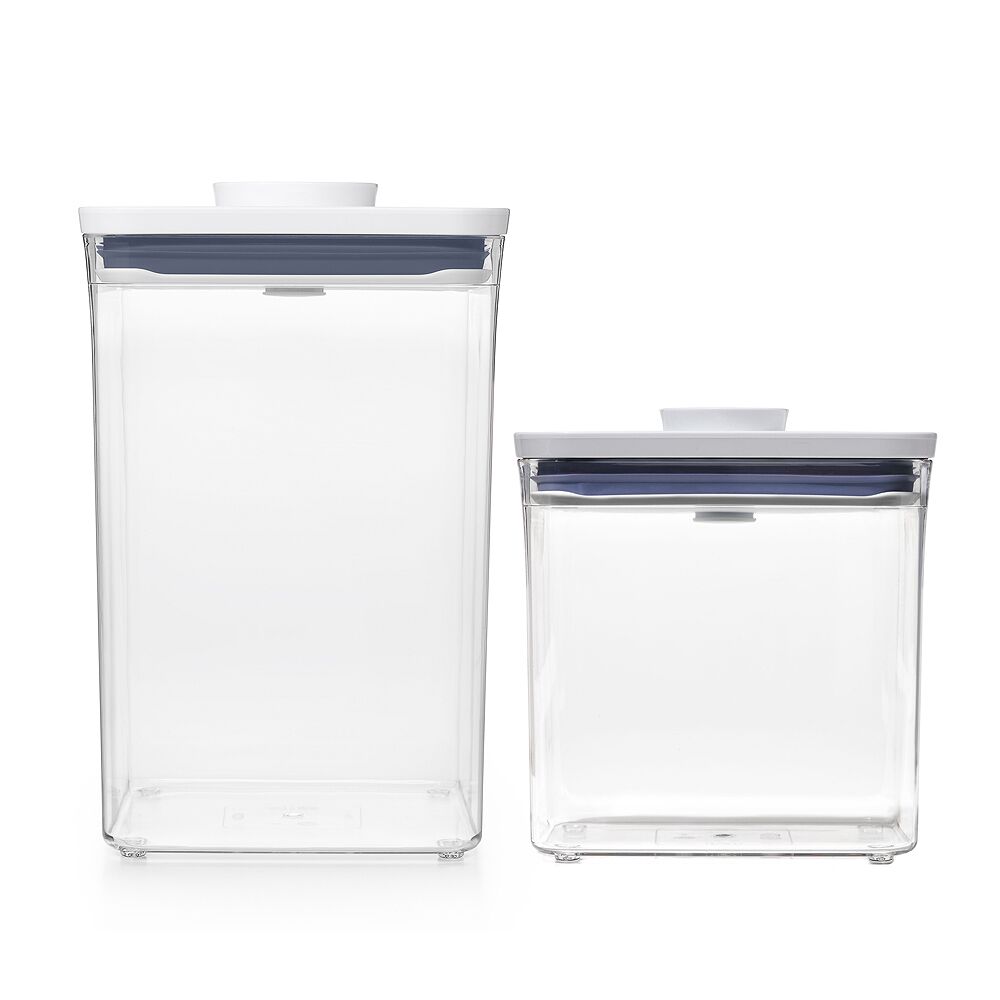 POP Container - Big Square Medium (4.4 Qt.) & POP Container - Rectangle Short (1.7 Qt.) Bundle I0