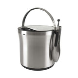 Steel Ice Bucket & Tong Set X0