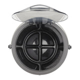 Steel Ice Bucket & Tong Set X0