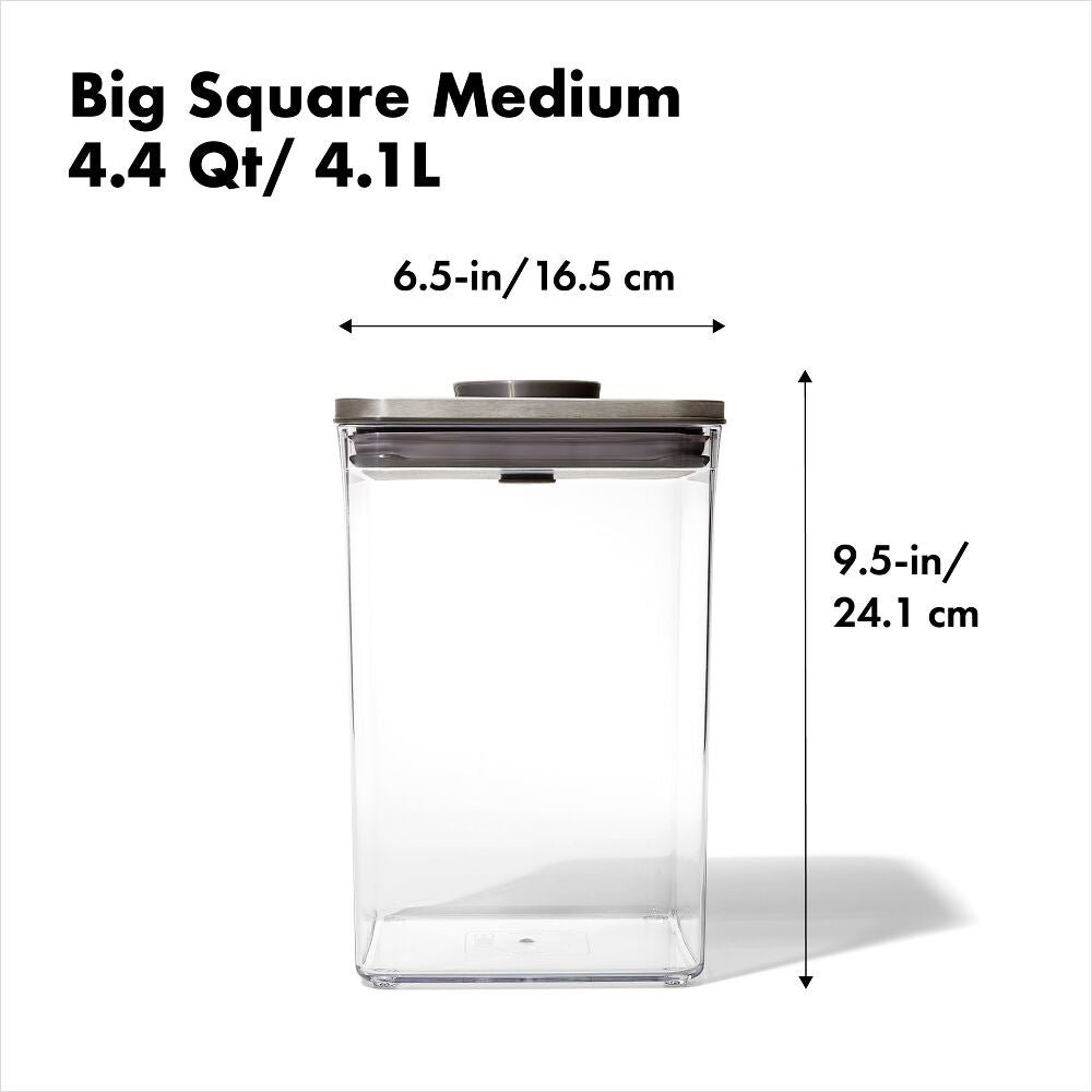 POP Container - Big Square Medium (4.4 Qt/4.2 L) D9