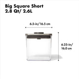 POP Container - Big Square Short (2.8 Qt/2.6 L) D3