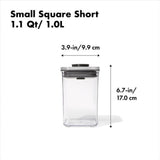 POP Container - Small Square Short (1.1 Qt/1.0 L) J2