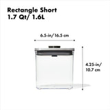 POP Container - Rectangle Short (1.7 Qt/1.6 L) - Matte Black N2