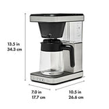 8-Cup Coffee Maker with Podless Single-Serve Function and Glass Carafe E3