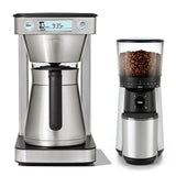 12-Cup Coffee Maker with Podless Single-Serve Function & Conical Burr Coffee Grinder Bundle V5