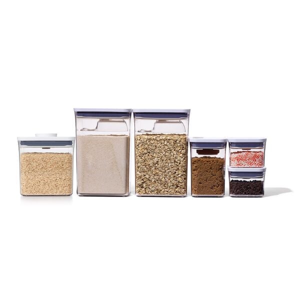 8-Piece POP Container Baking Set & POP Container - Big Square Short (2.8 Qt.) Bundle B4