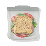 Silicone Reusable Bag  Sandwich (28 oz) - Fog D7