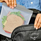 Silicone Reusable Bag  Sandwich (28 oz) - Fog D7