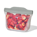Silicone Reusable Bag  Stand-Up Snack (12 oz) - Fog X8
