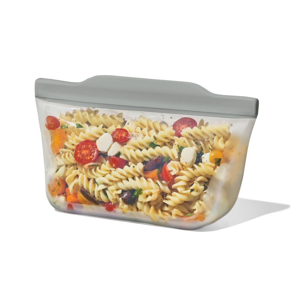 Silicone Reusable Bag  Stand-Up Quart (32 oz) - Fog B3