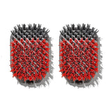 Outdoor Nylon Grill Brush Set of 2 Replacement Heads A0