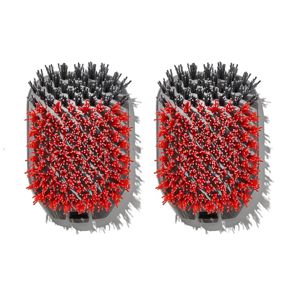 Outdoor Nylon Grill Brush Set of 2 Replacement Heads A0