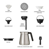 12-Cup Coffee Maker with Podless Single-Serve Function T2
