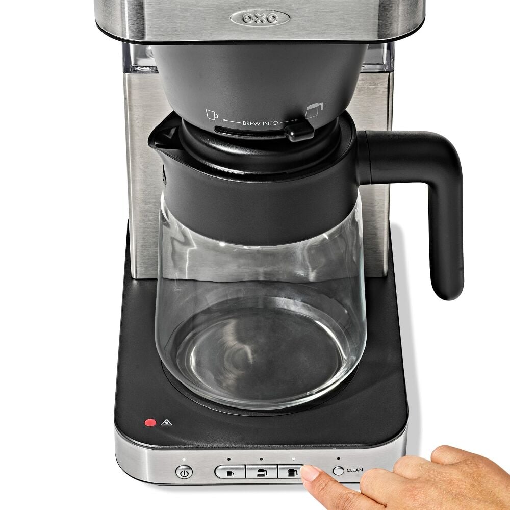 8-Cup Coffee Maker with Podless Single-Serve Function and Glass Carafe E3