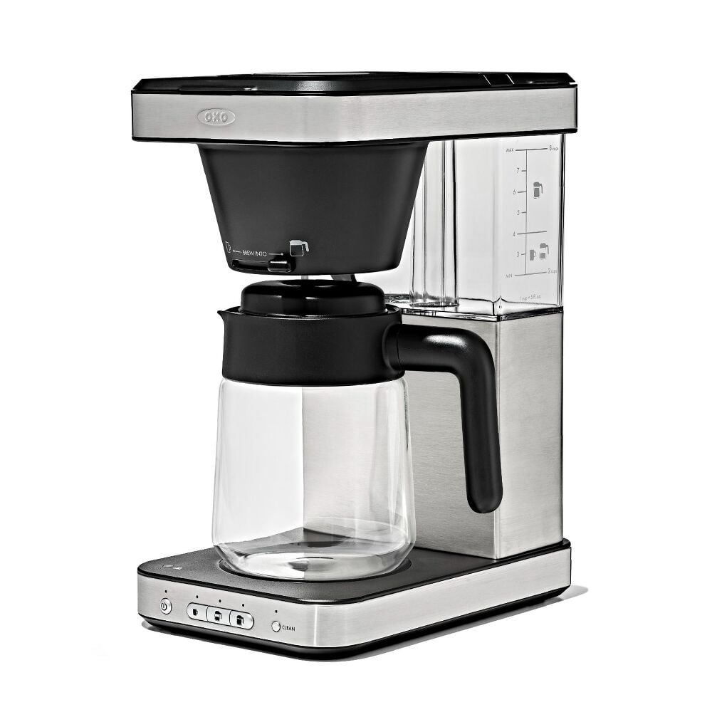 8-Cup Coffee Maker with Podless Single-Serve Function and Glass Carafe E3