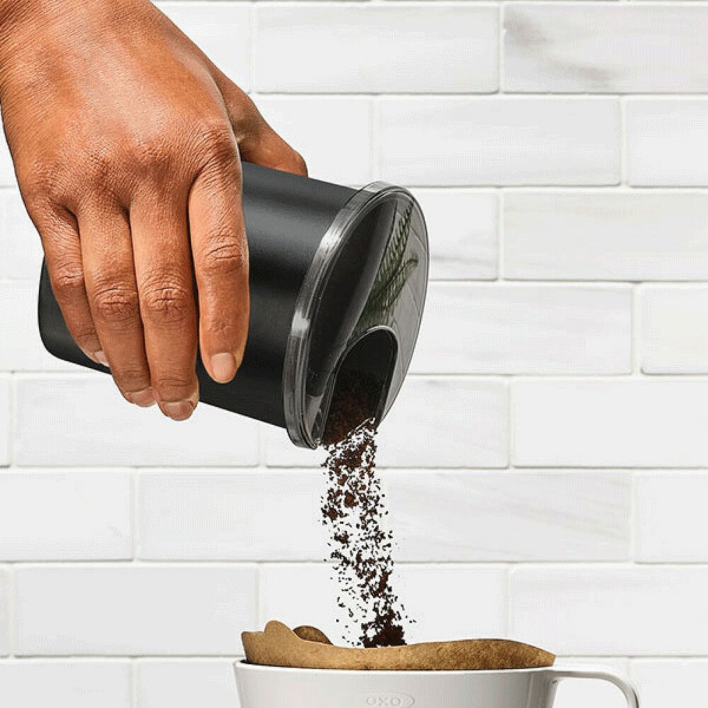 Replacement Coffee Grounds Container for Conical Burr Coffee Grinder - Matte Black I2
