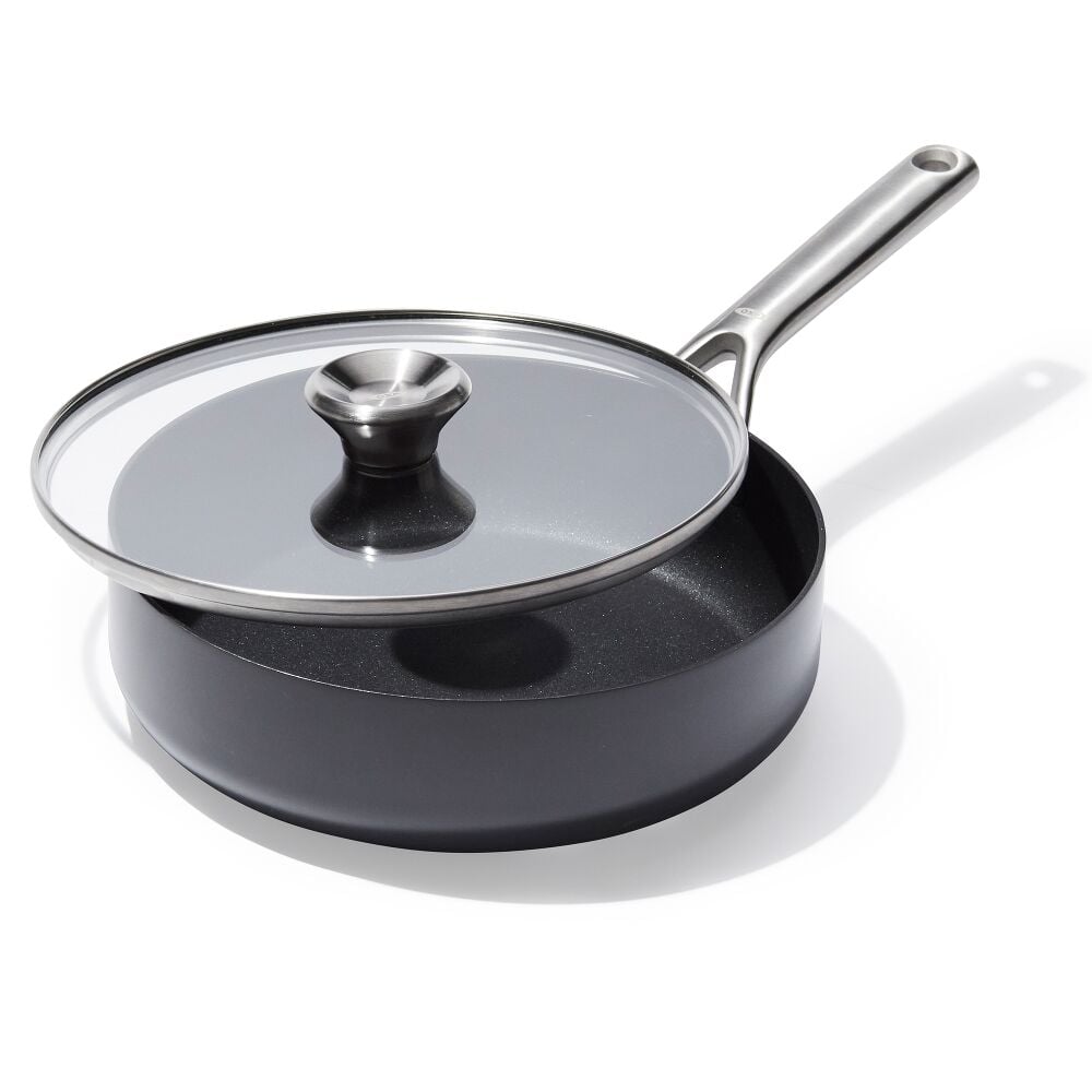 Ceramic Professional Non-Stick 3-Quart Sauté Pan with Lid I6