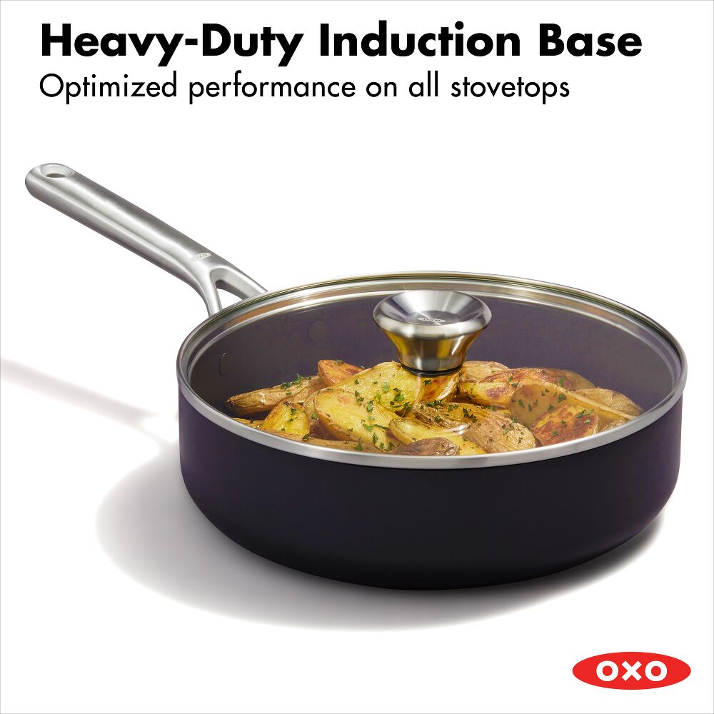 Ceramic Professional Non-Stick 3-Quart Sauté Pan with Lid I6