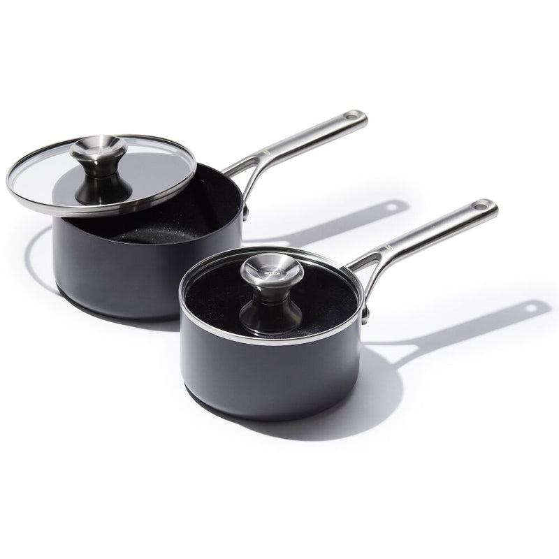 Ceramic Professional Non-Stick 4-Piece Saucepan Set (1.7 Qt & 2.3 Qt) B0