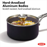 Ceramic Professional Non-Stick 4-Piece Saucepan Set (1.7 Qt & 2.3 Qt) B0
