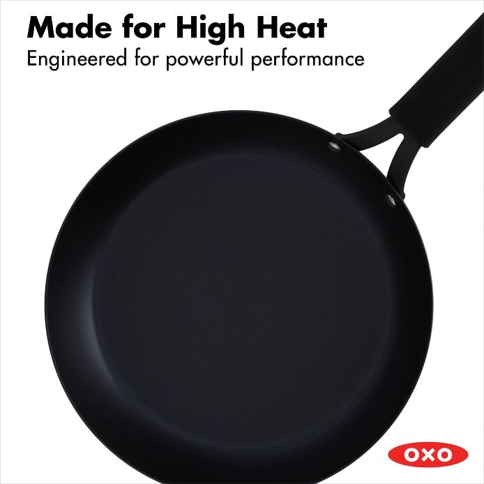 Carbon Steel Obsidian Series 10-Inch Frypan with Silicone Sleeve U7