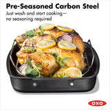 Carbon Steel Obsidian Series Roaster with Rack G3