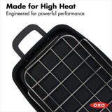 Carbon Steel Obsidian Series Roaster with Rack G3