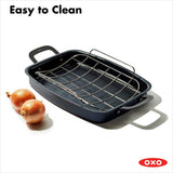 Carbon Steel Obsidian Series Roaster with Rack G3