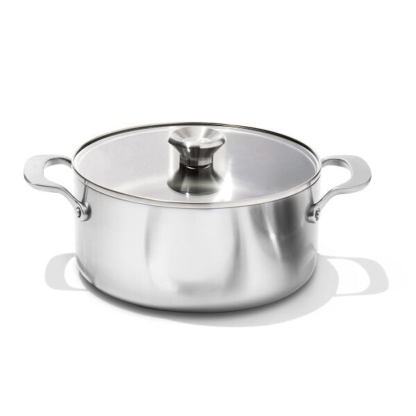 Stainless Steel Mira Series 5.2qt Casserole And Lid T4